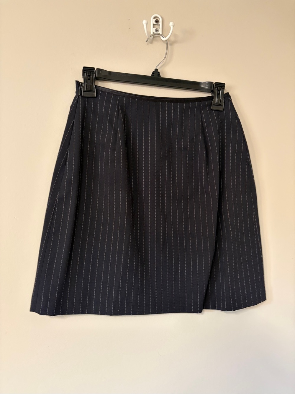 Vintage Gap Pinstripe Mini Skirt Office Siren Y2K Dark Academia Size 4 EUC